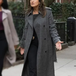 Law and Order SVU S26 Olivia Benson Grey Wool Coat
