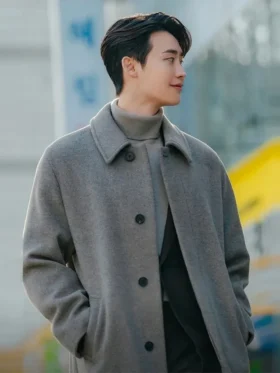 Law and the City S01 Lee Jong-suk Grey Wool Coat