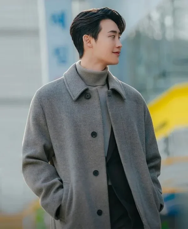 Law and the City S01 Lee Jong-suk Grey Wool Coat