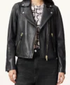 Leanne S01 Kristen Johnston Black Leather Jacket