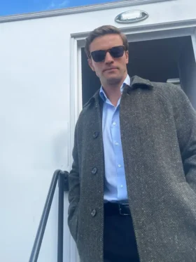 Lynley S01 Leo Suter Grey Coat