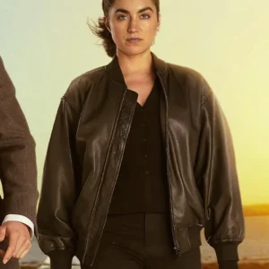 Lynley S01 Sofia Barclay Bomber Leather Jacket