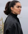 Lynley S01 Sofia Barclay Black Bomber Leather Jacket