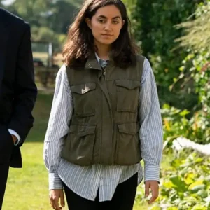 Lynley S01 Sofia Barclay Green Vest