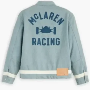 McLaren Racing Blue Cotton Jacket For Sale
