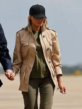 Melania Trump Texas Beige Jacket For Sale