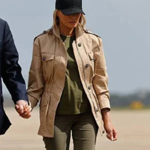 Melania Trump Texas Beige Jacket For Sale