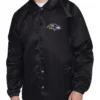 Men's Baltimore Ravens Printed Logo Black Jacket Back