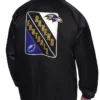 Men's Baltimore Ravens Printed Logo Black Jacket