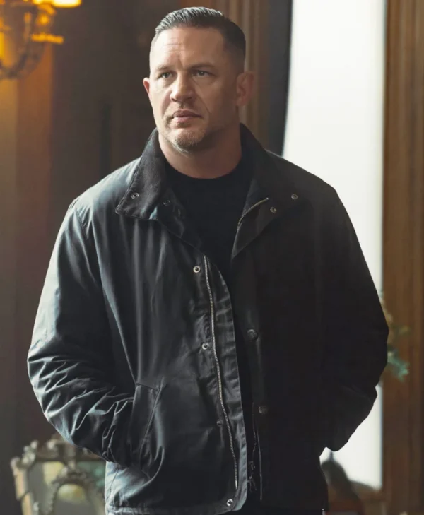 Mobland S01 Tom Hardy Grey Jacket Side