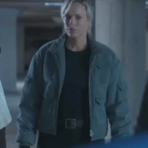 Mortal Kombat II Jessica McNamee Green Jacket Side