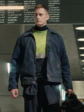 Murderbot S01 Alexander Skarsgård Blue Jacket