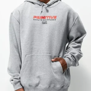 Naruto Primitive Itachi Multi-style Pullover Grey Hoodies Front