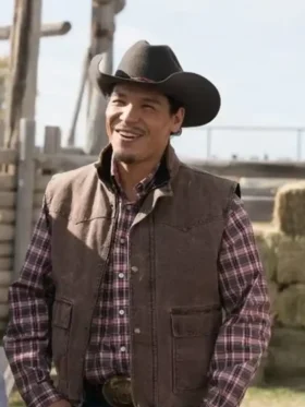 Nathaniel Arcand TV Series Heartland Brown Vest