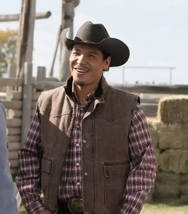 Nathaniel Arcand TV Series Heartland Brown Vest