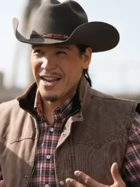 Nathaniel Arcand TV Series Heartland Brown Vest Front