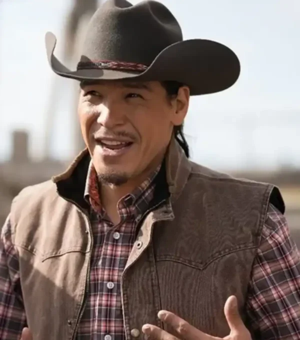 Nathaniel Arcand TV Series Heartland Brown Vest Front