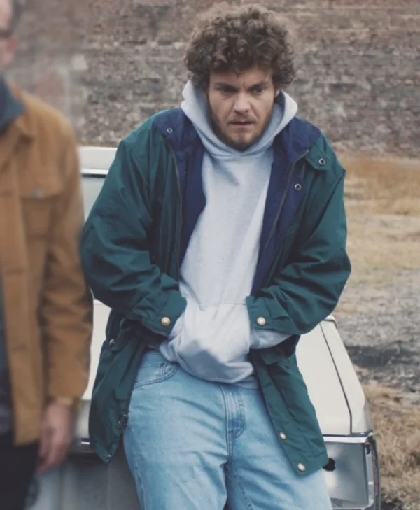 Neighborhood Watch Jack Quaid Green Jacket Front