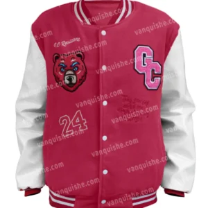 Nicki Minaj Pink Letterman Wool Jacket