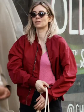 Night Always Comes Vanessa Kirby Bomber Jacket Side