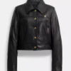 Nine Perfect Strangers S02 Nicole Kidman Black Leather Jacket