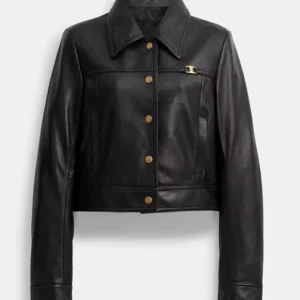 Nine Perfect Strangers S02 Nicole Kidman Black Leather Jacket