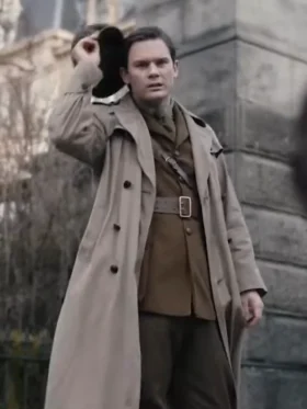 Outlander Blood of My Blood S01 Jeremy Irvine Trench Coat Side