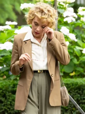 Paper Tiger Scarlett Johansson Brown Blazer Side