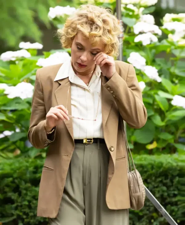 Paper Tiger Scarlett Johansson Brown Blazer Side