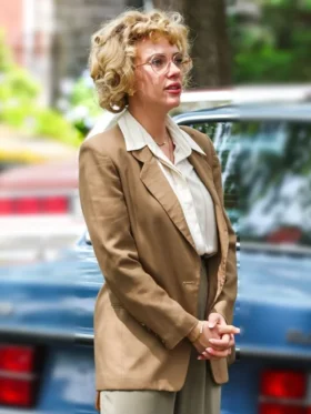 Paper Tiger Scarlett Johansson Brown Suiting Blazer
