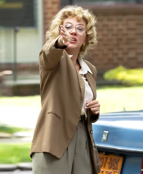 Paper Tiger Scarlett Johansson Brown Blazer