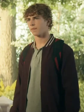 Percy Jackson and the Olympians S02 Walker Scobell Bomber Jacket Side