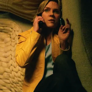 Pluribus S01 Rhea Seehorn Brown Leather Jacket Side