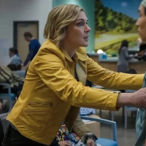 Pluribus Rhea Seehorn Brown Leather Jacket