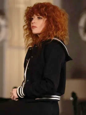 Poker Face S02 Natasha Lyonne Varsity Wool Jacket