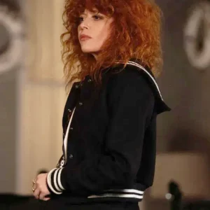 Poker Face S02 Natasha Lyonne Varsity Wool Jacket