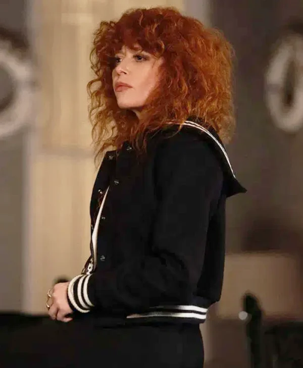 Poker Face S02 Natasha Lyonne Varsity Wool Jacket