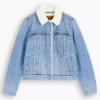 Poker Face S02 Patti Harrison Shearling Denim Jacket