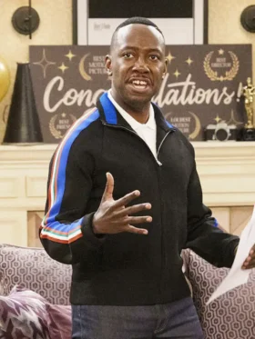 Poppas House S01 Lamorne Morris Track Fleece Jacket