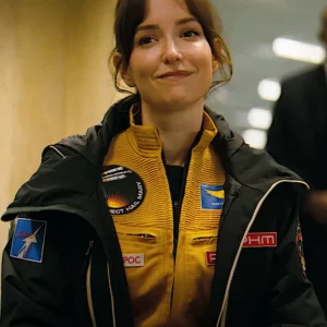 Project Hail Mary Milana Vayntrub Black Jacket Side