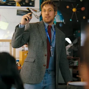 Project Hail Mary Ryan Gosling Grey Suiting Blazer