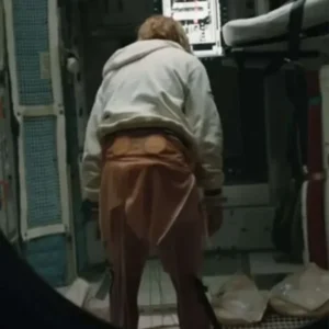 Project Hail Mary Ryan Gosling White Hooded Jacket Back Look