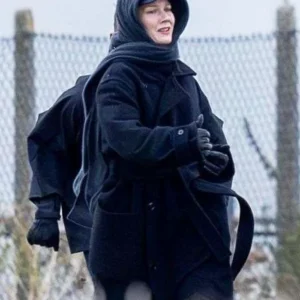 Project Hail Mary Sandra Hüller Black Wool Coat