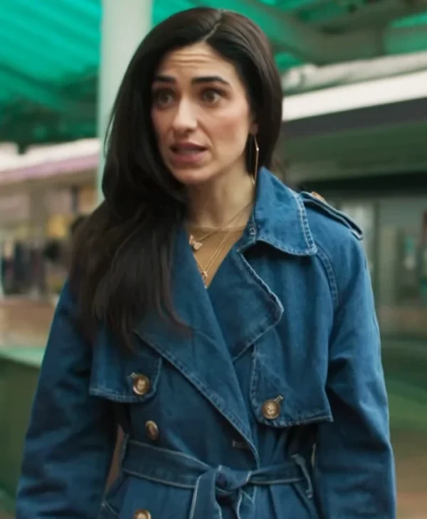 Pushers S01 Cassie Bradley Trench Denim Coat Front