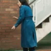 Pushers S01 Cassie Bradley Blue Trench Denim Coat