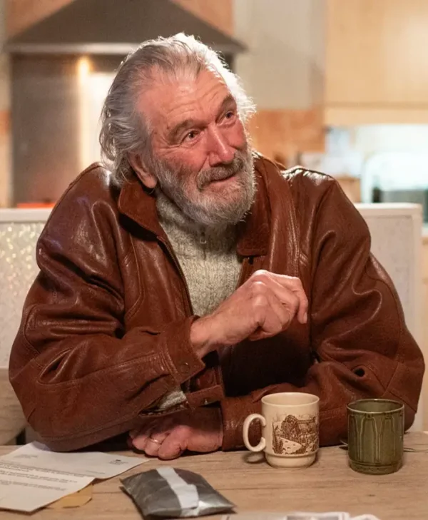 Pushers S01 Clive Russell Brown Leather Jacket
