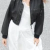 Pushers S01 Rosie Jones Bomber Leather Jacket