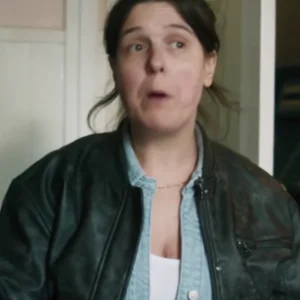 Pushers S01 Rosie Jones Black Bomber Leather Jacket