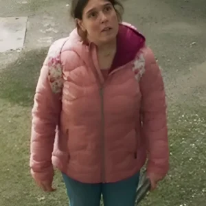 Pushers S01 Rosie Jones Pink Quilted Jacket