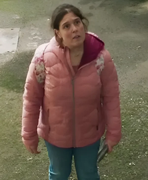 Pushers S01 Rosie Jones Pink Quilted Jacket